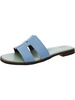 fame womens leather slide sandals