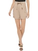 womens pleated paperbag cargo shorts