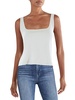 womens square neck crop tank top