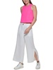 womens high waist crop wide leg pants