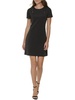 petites womens embellished mini sheath dress