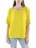 womens short sleeve solid pullover top