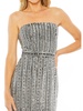 womens embellished strapless cocktail and party dress