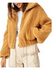 womens faux fur long sleeves teddy coat