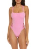 womens solid nylon one-piece swimsuit