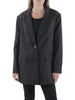 womens knit oversize two-button blazer