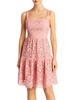 womens lace above knee fit & flare dress