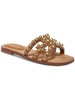 bay soleil womens raffia slip-on slide sandals