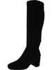 womens faux suede wide calf knee-high boots