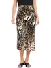 womens midi animal print midi skirt