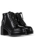 womens leather platform ankle boots