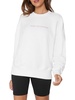 universe relaxed womens cotton metallic crewneck sweater