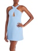 whisper ruth womens crossover cut-out mini dress