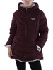 plus womens insulated hooded puffer jacket