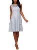 womens sequined midi fit & flare dress