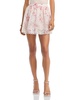 womens mini floral print mini skirt