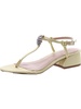 womens satin embellished ankle strap