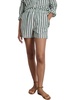 poolside shorts in positano stripe green/off white