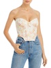 lila womens underwire bustier cropped