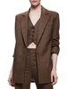 colley womens woven houndstooth one-button blazer