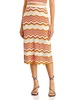 cut it out womens ribbed a-line midi skirt