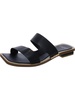 emily  womens leather open toe slide sandals