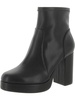 zandy 18 womens faux leather zipper ankle boots