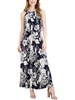 petites womens floral print polyester maxi dress