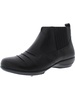 kailey womens leather pintuck booties