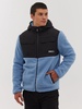 blankor quilted yoke zip-up sherpa