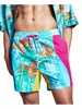 mens printed board short swim trunks