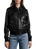 andrea womens moto cold weather leather jacket