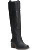 womens leather riding boots knee-high boots