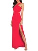 womens cut-out one shoulder formal dress