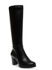 reach up womens faux suede zip up knee-high boots