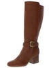 patience womens faux leather extended calf knee-high boots