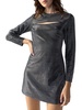 womens metallic cocktail and party dress