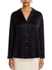 nami womens collar long sleeve button-down top