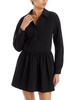 georgina womens collared mini shirtdress