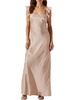 bryna womens satin long slip dress