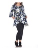 plus womens printed pockets tunic top