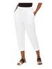 petites womens organic cotton slouchy cropped pants