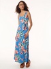 maxi tank dress, printed moss crepe