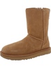 classic short zip womens suede lined winter & snow boots