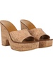 women's paulita cork platform slide sandals in natural