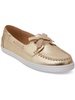 bonnie weekend womens leather slip on boat shoes