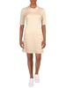 petites womens cowlneck mini sweaterdress