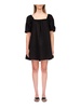 womens puff sleeve mini babydoll dress