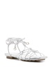 women's freya flat sandal in silver