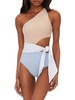 carlie womens metallic cut-out one-piece swimsuit